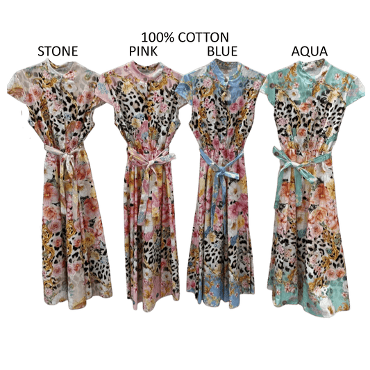 MEGAN SOFT COTTON CAP SLEEVE MAXI DRESS PACK