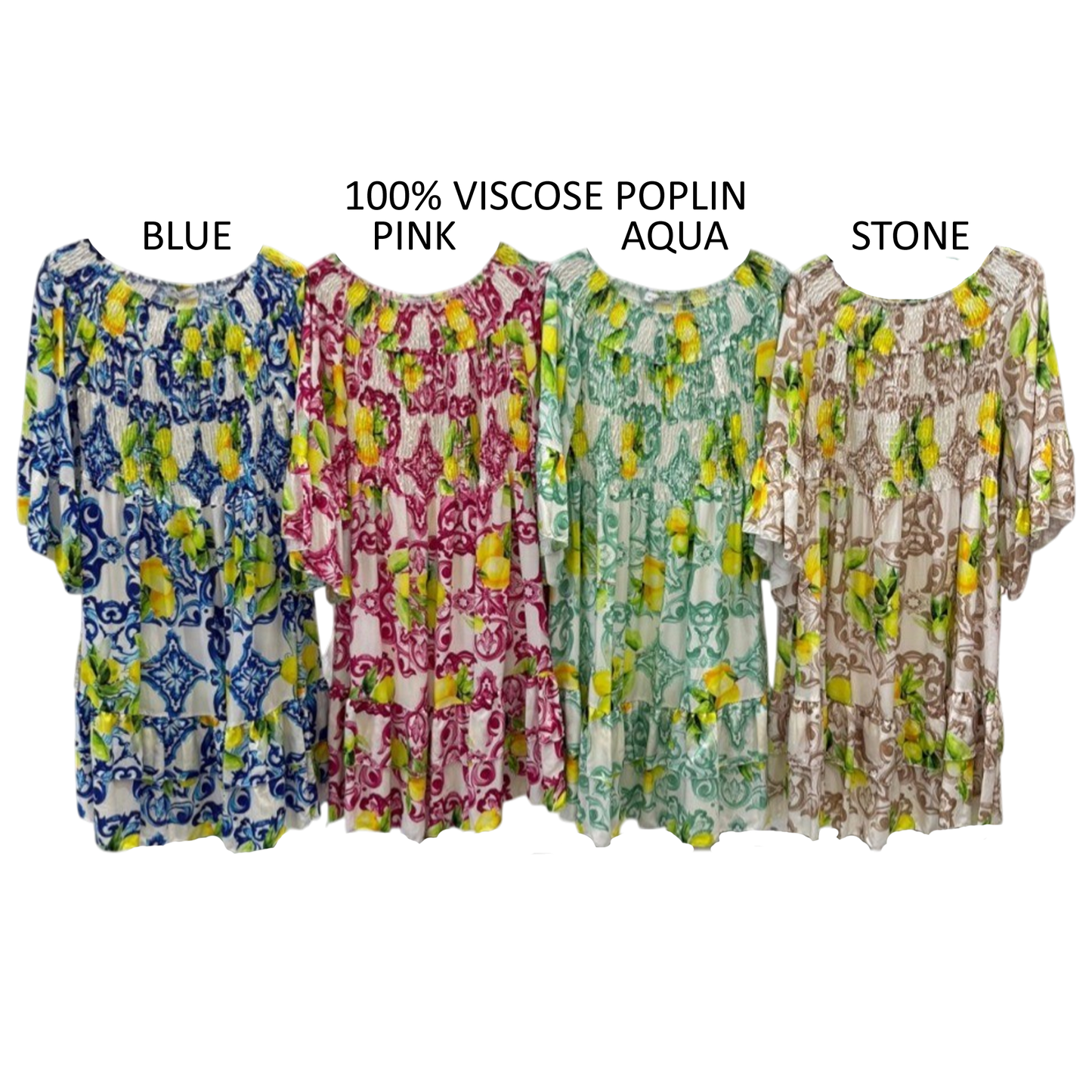 ALLEGRA SOFT VISCOSE PEASANT DRESS