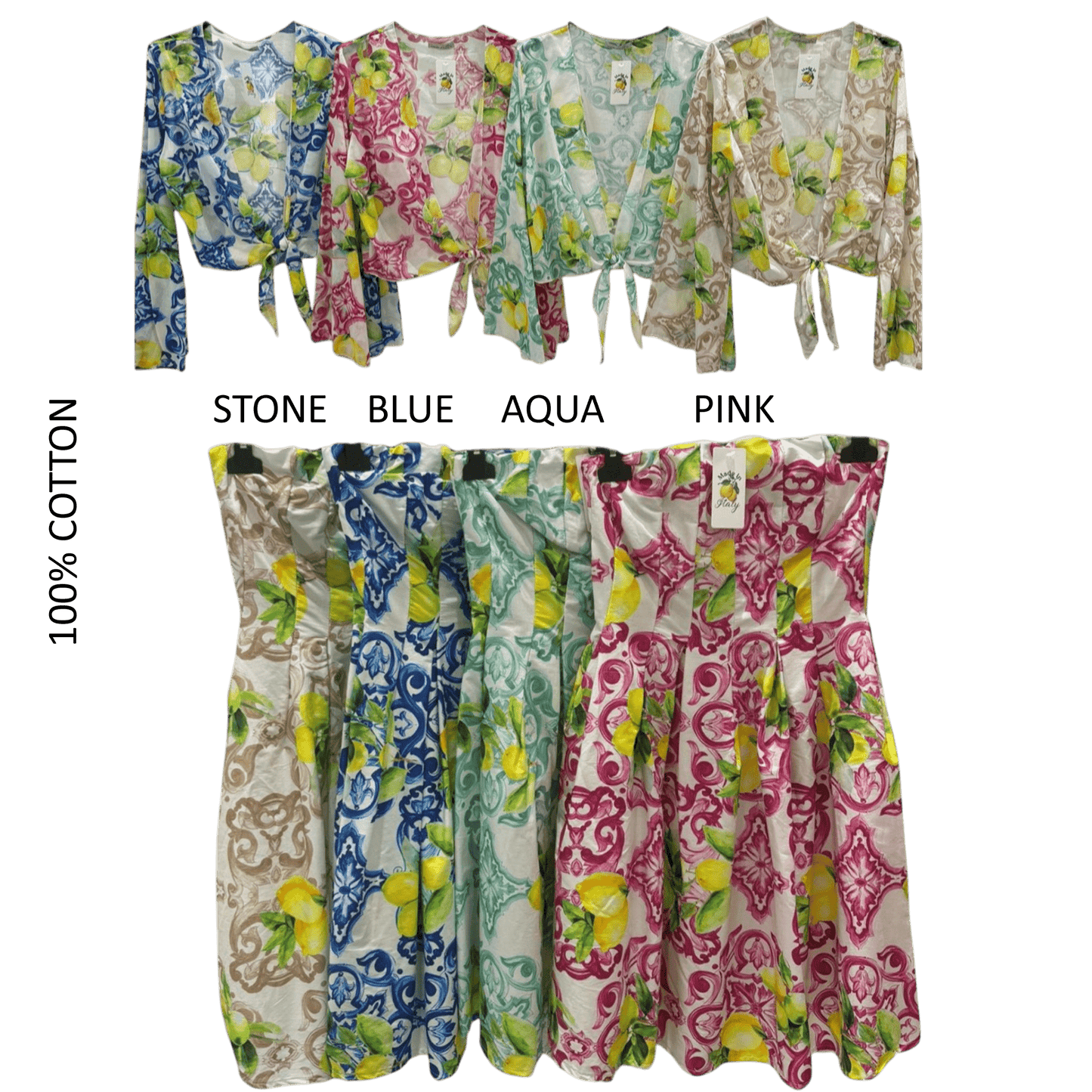 BERKELY COTTON BUSTIER DRESS SET