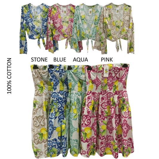 BERKELY COTTON BUSTIER DRESS SET