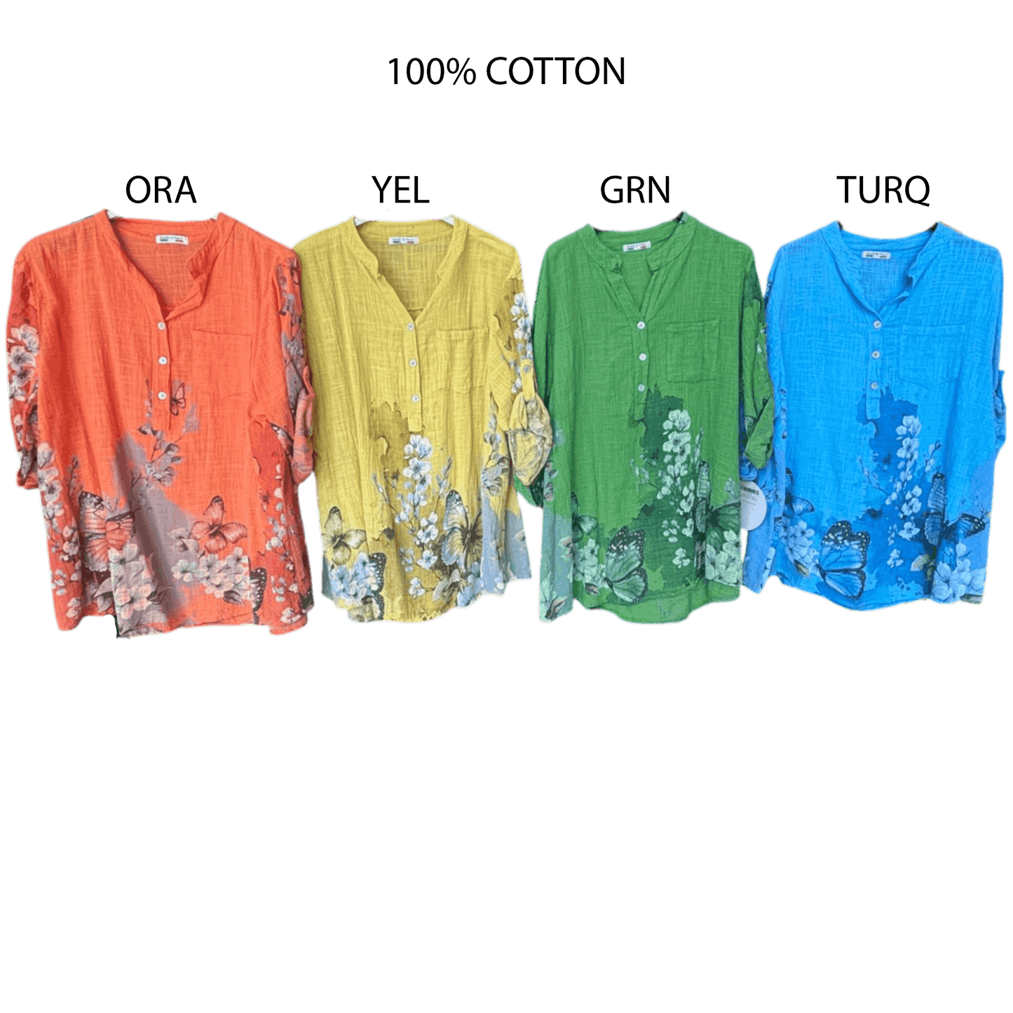 MORGANA SOFT COTTON BUTTERFLY SHIRT