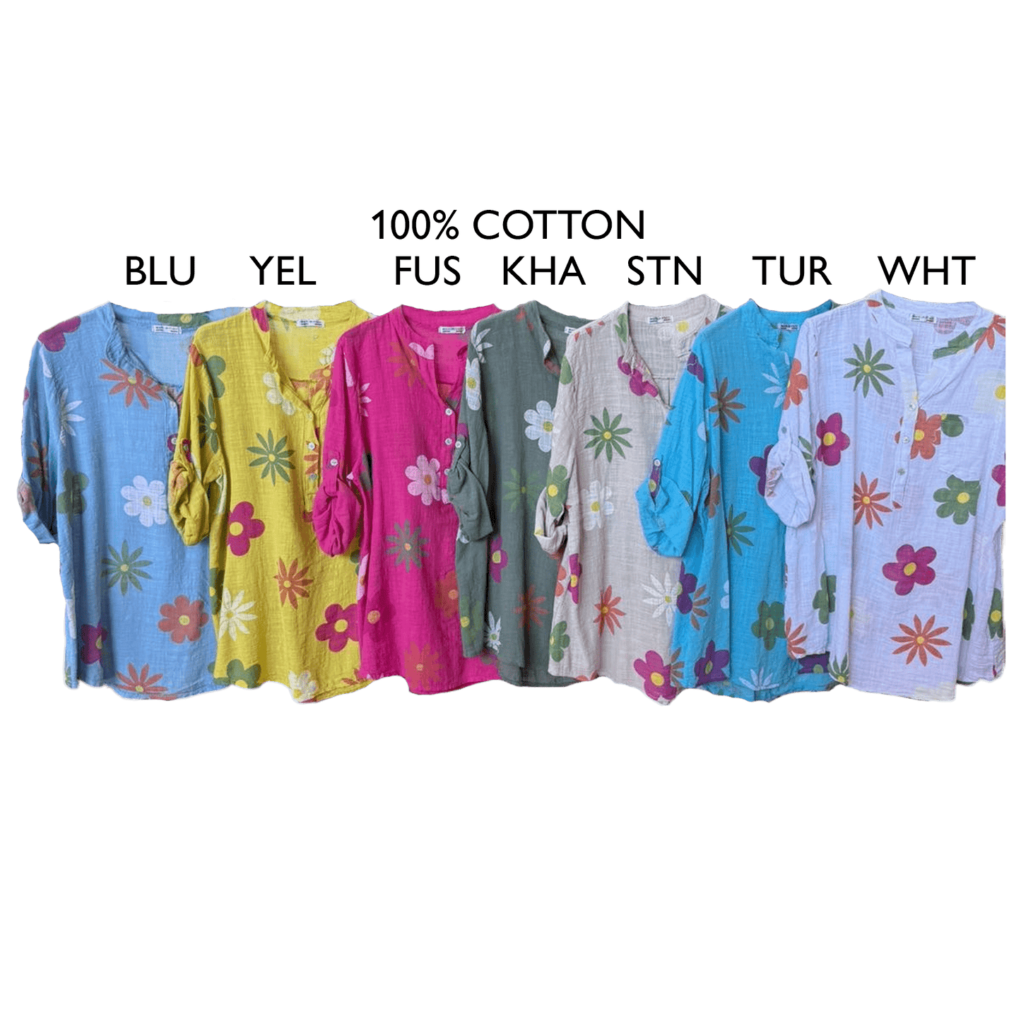 AELIN SOFT COTTON FLOWER SHIRT