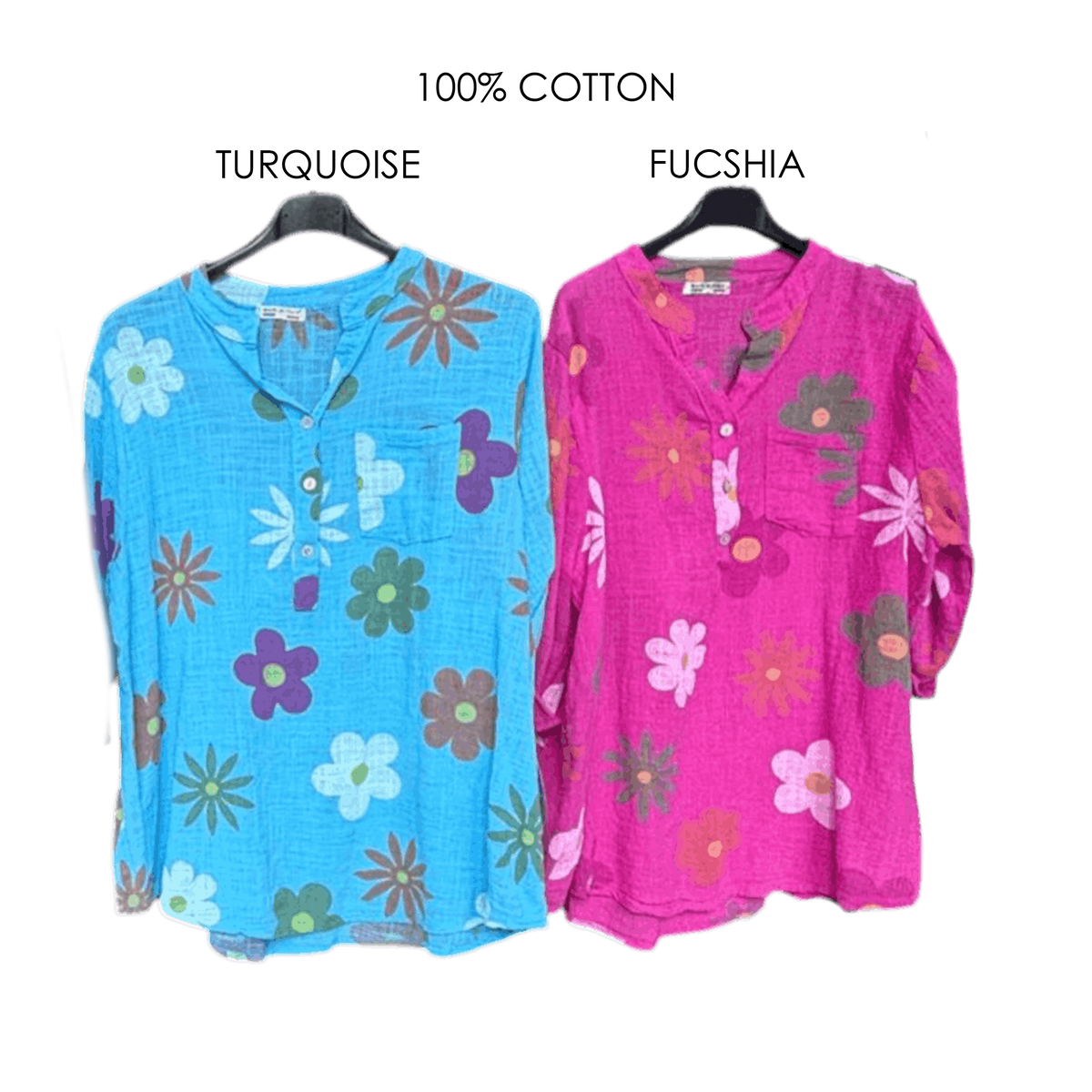 AELIN SOFT COTTON FLOWER SHIRT