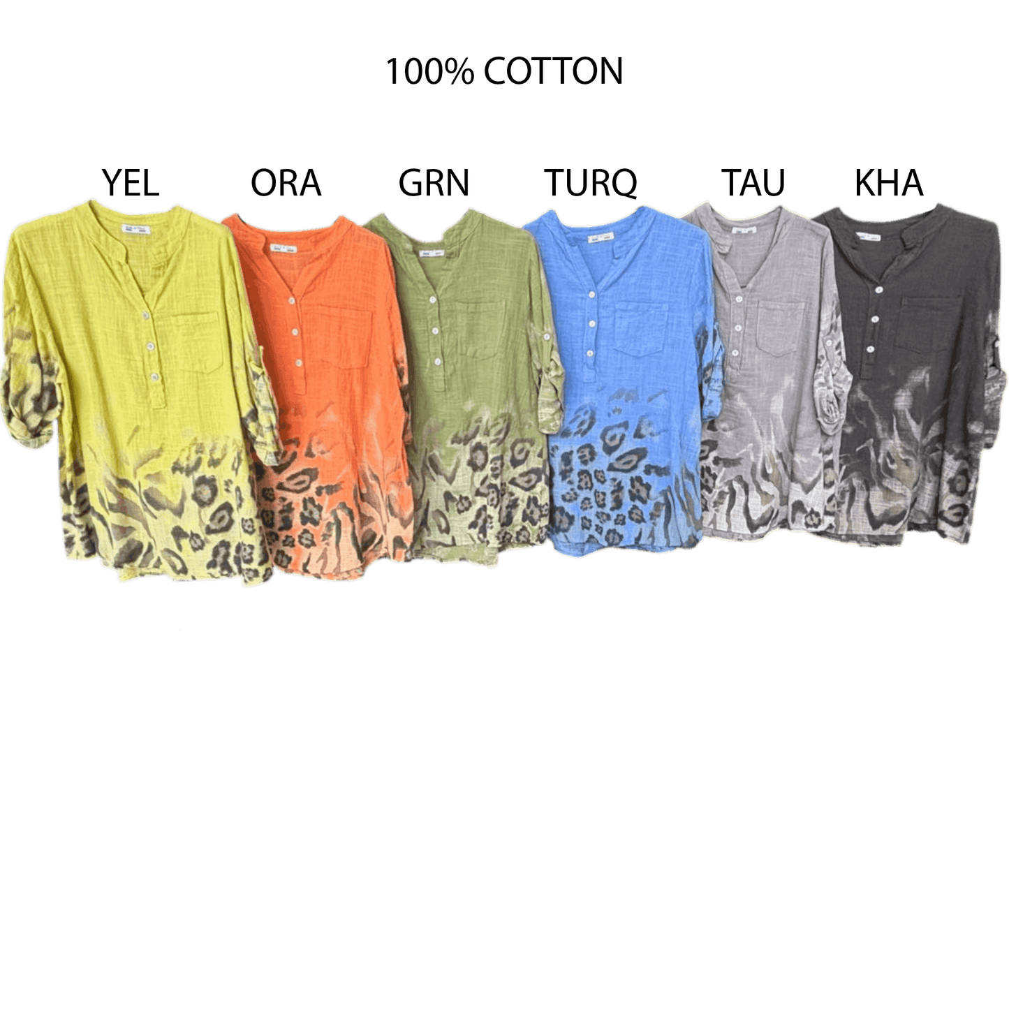 BLOSSOM SOFT COTTON ANIMAL PRINT SHIRT