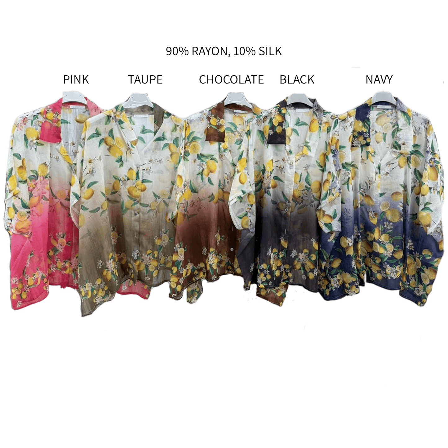 DARCY SOFT RAYON BLEND SILK LEMON SHIRT