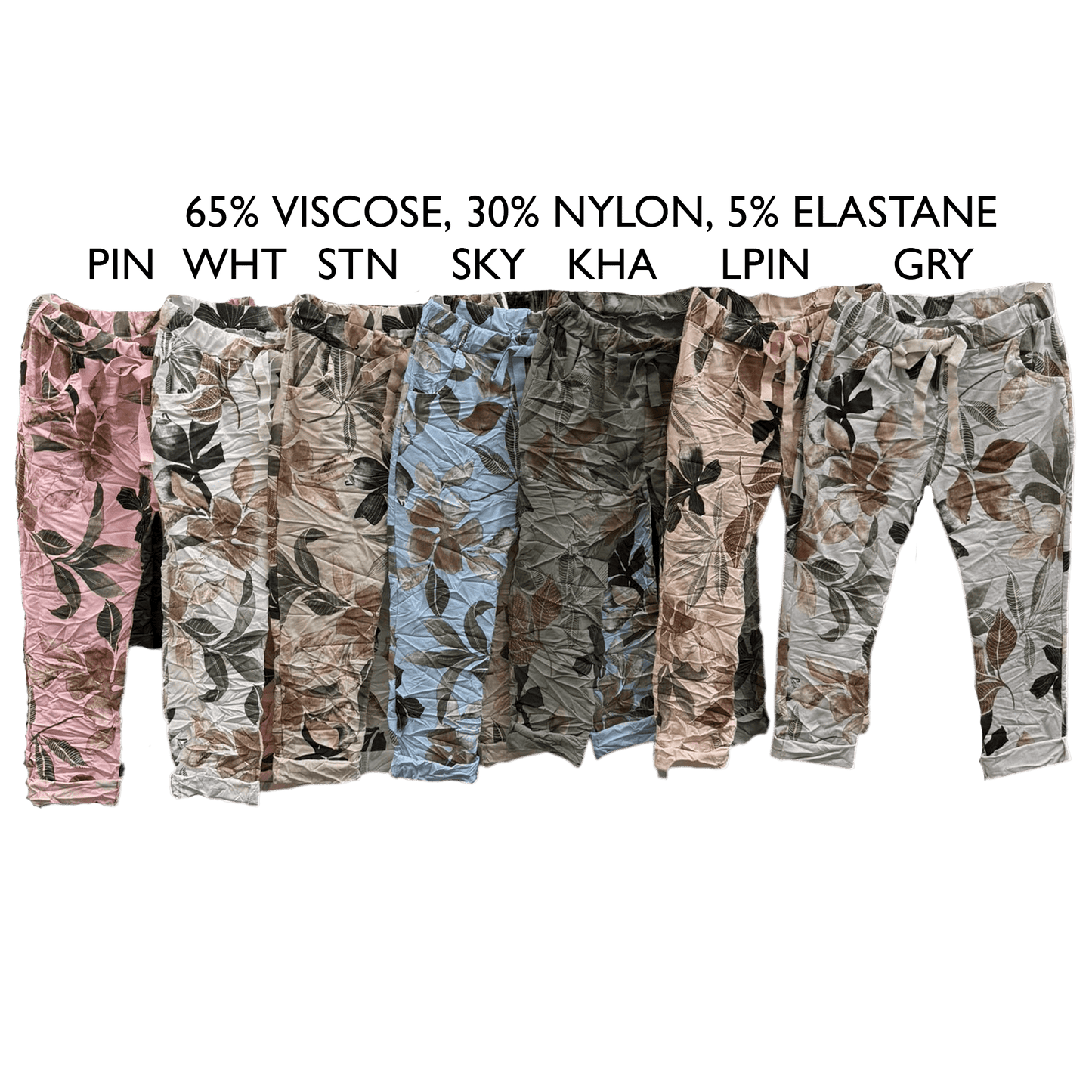 ROWEN VISCOSE ELASTANE FLORAL PANTS