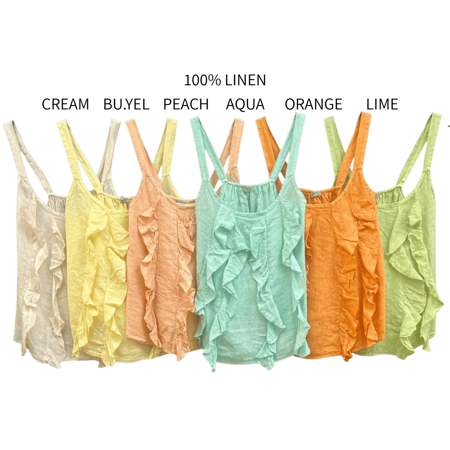 BEATRIS LINEN RUFFLE CAMMIE