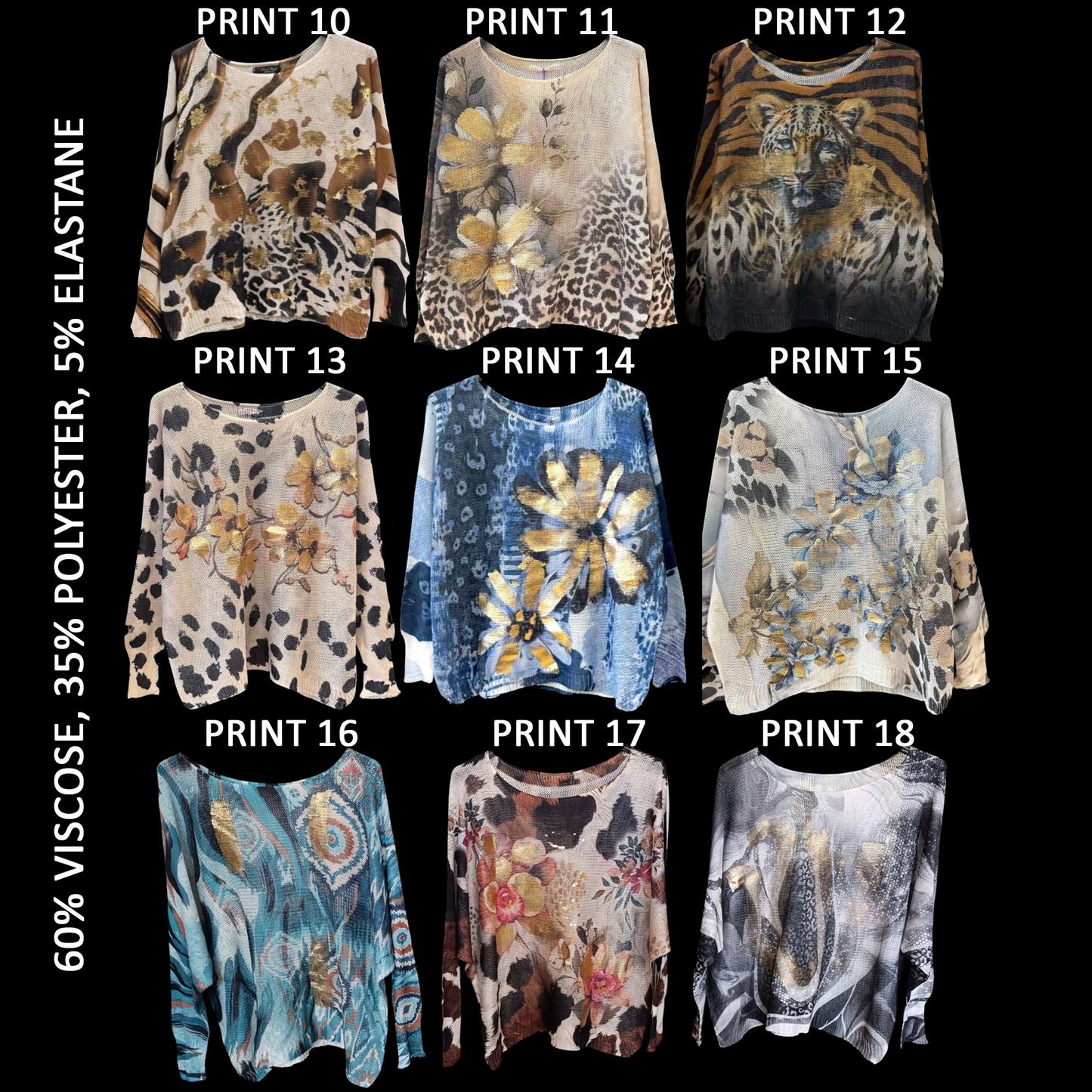 NOVA POLY VISCOSE KNIT PRINTED TOP