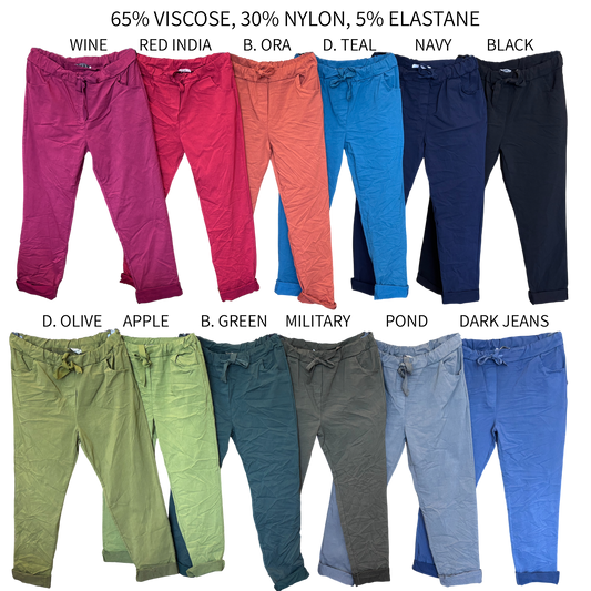 ALBA REGULAR COTTON ELASTANE PANTS