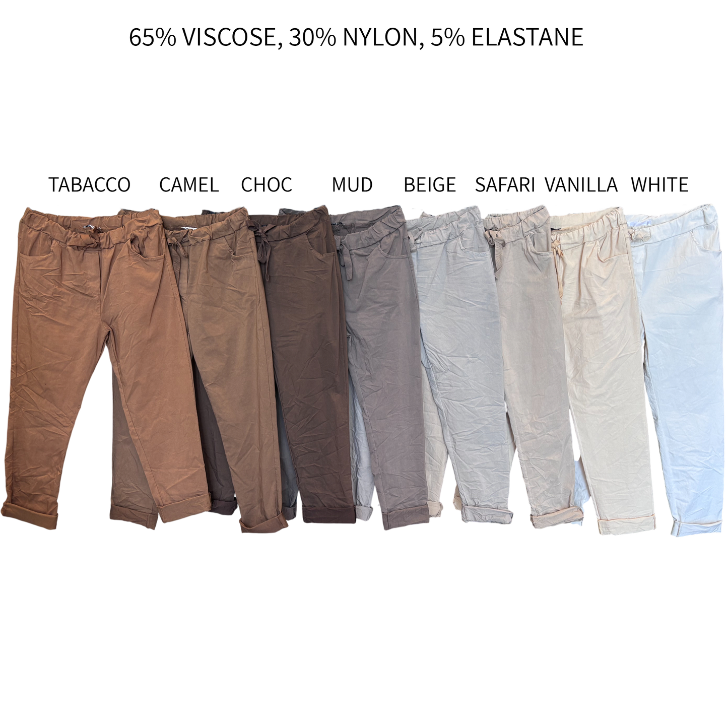 ALBA REGULAR COTTON ELASTANE PANTS