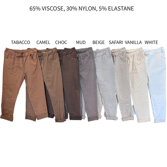 ALBA REGULAR COTTON ELASTANE PANTS