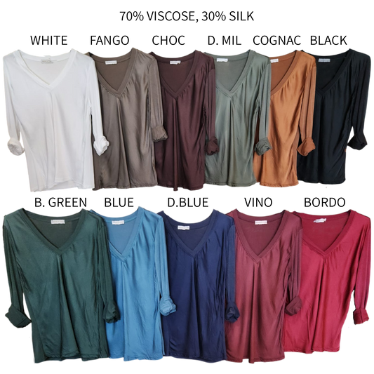 OAKLYN SATIN JERSEY KNIT TOP