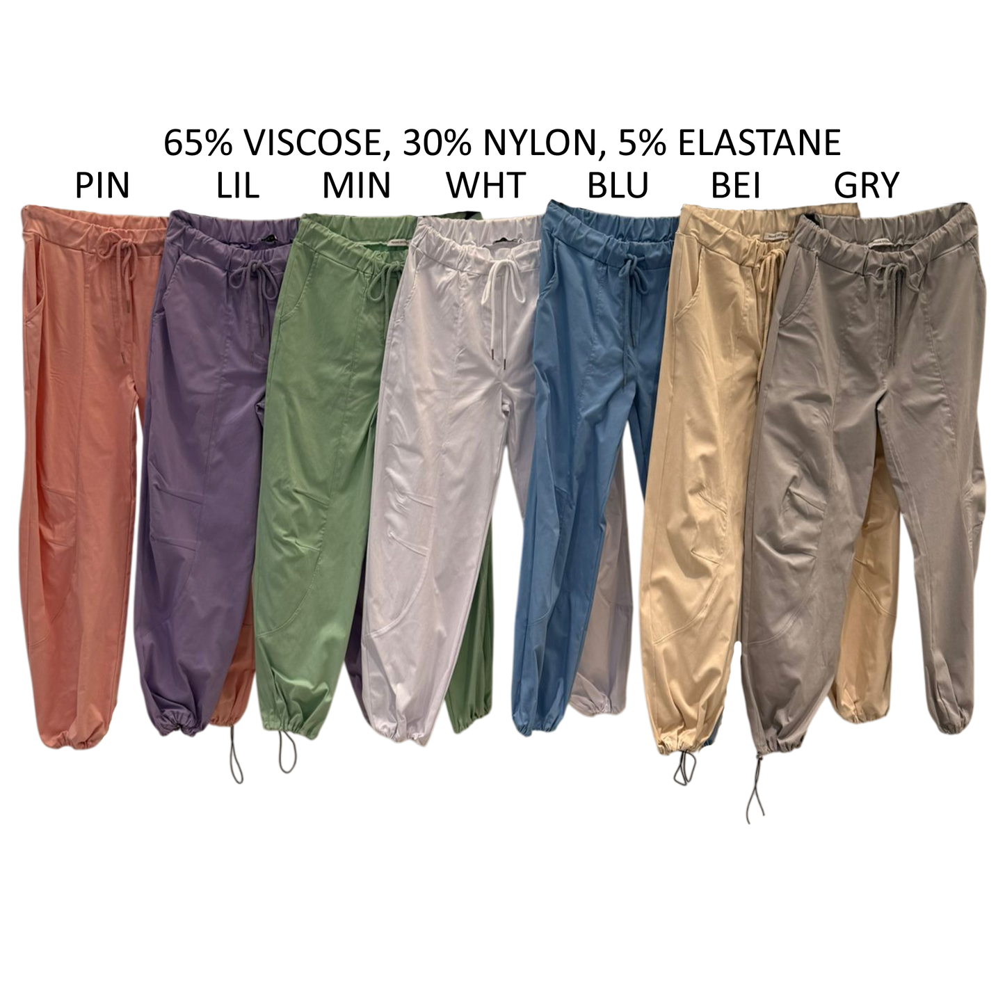 MAEVE VISCOSE ELASTANE PARACHUTE PANTS