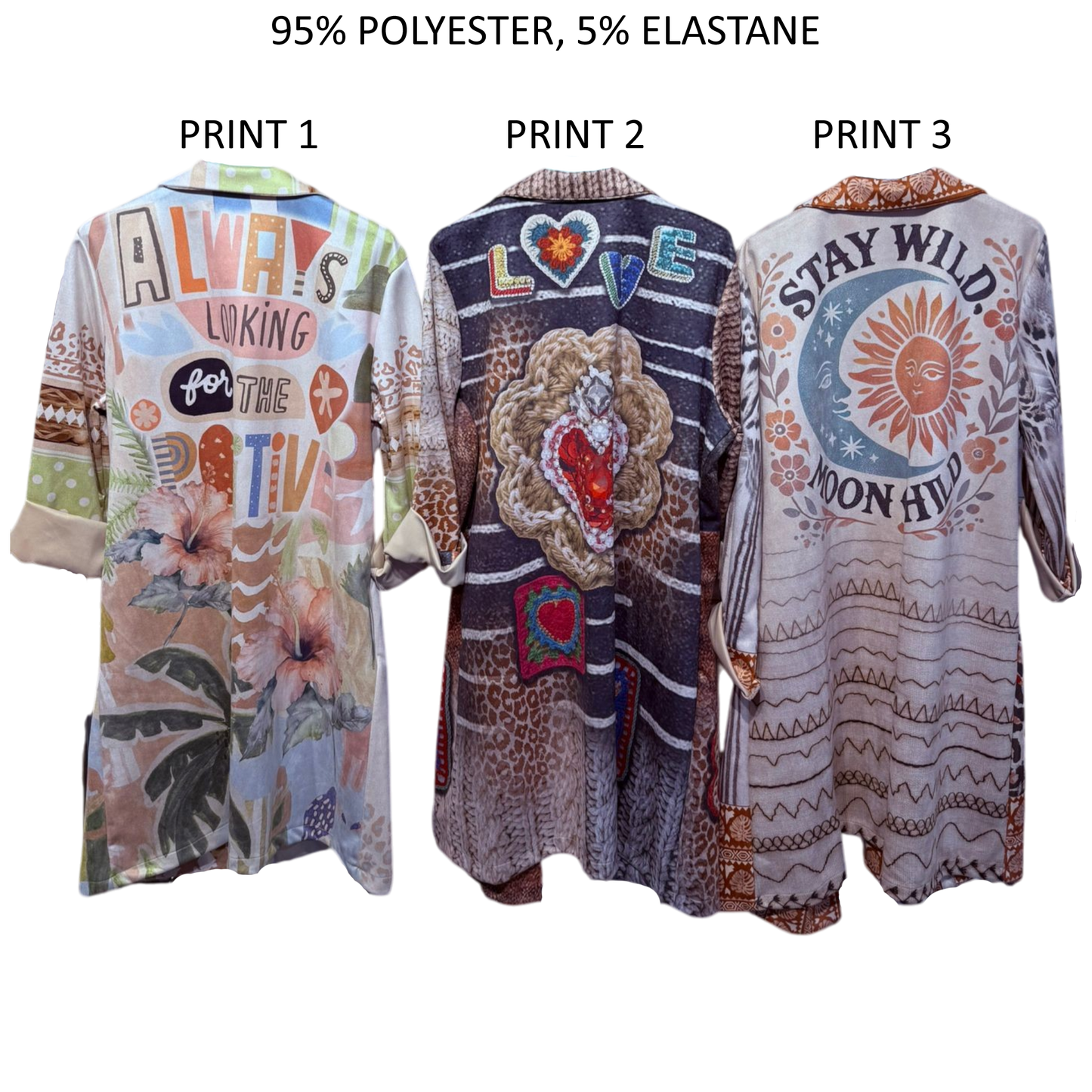 LONDYN PRINTED KNEE LENGTH JACKET