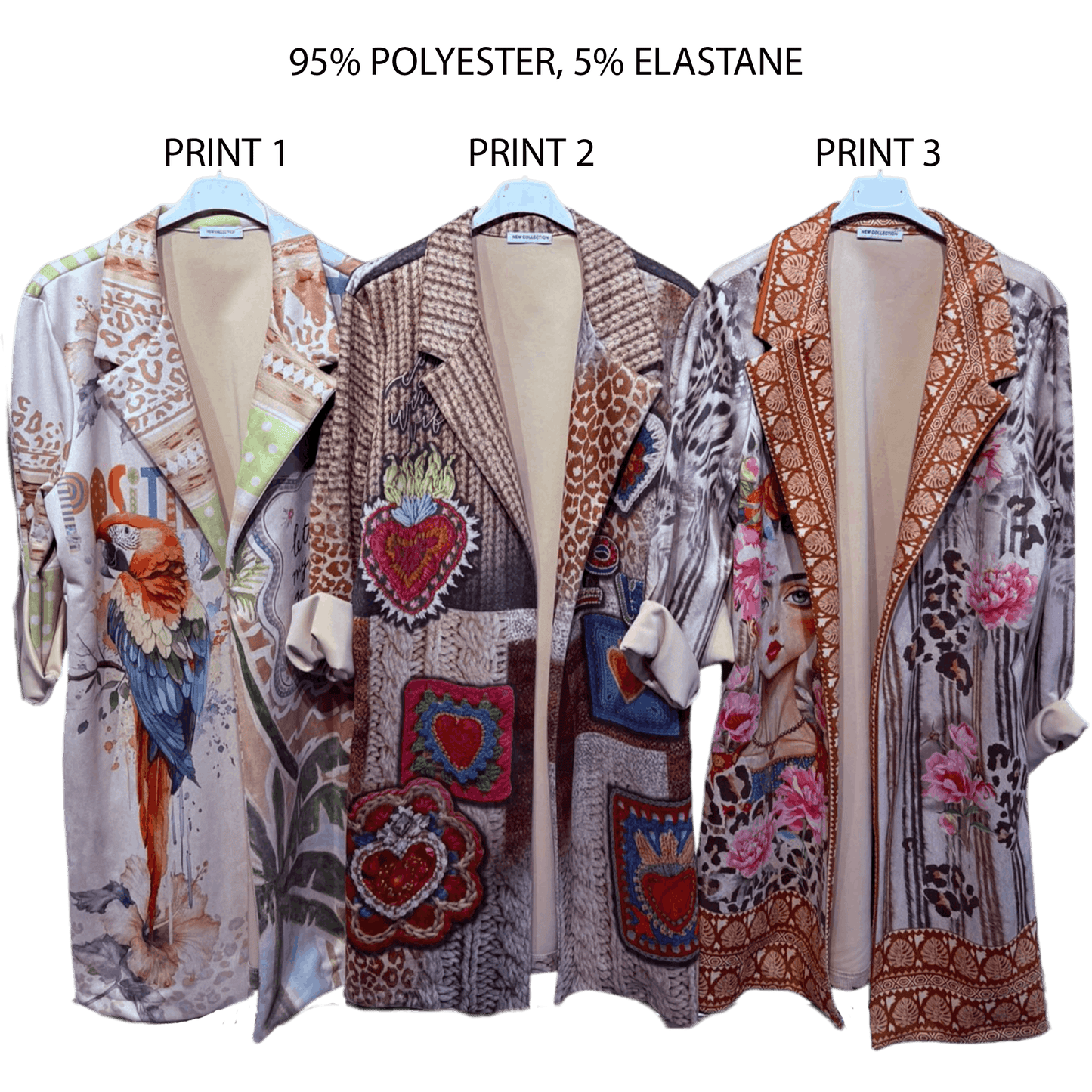 LONDYN PRINTED KNEE LENGTH JACKET