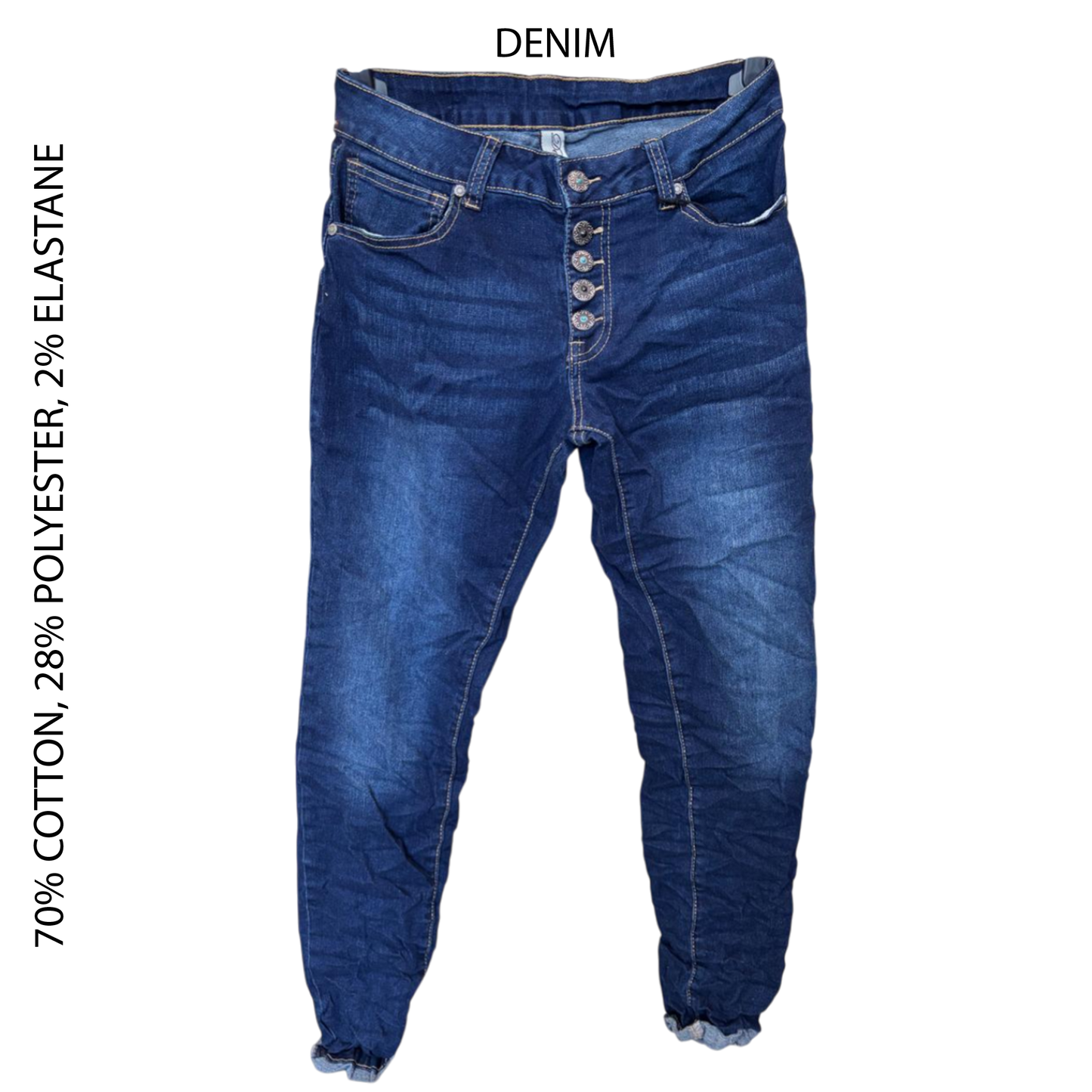 CATHY DENIM BUTTON UP PANTS