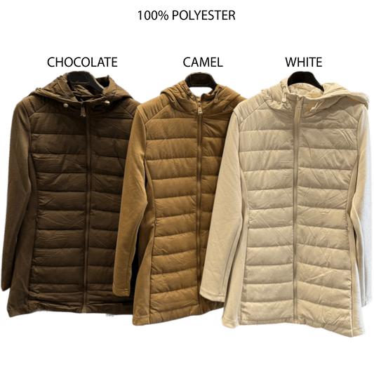 JOURNEE LONG PUFFER HOODIE JACKET
