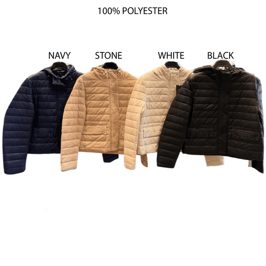 JOANNA BOX PUFFER HOODIE JACKET