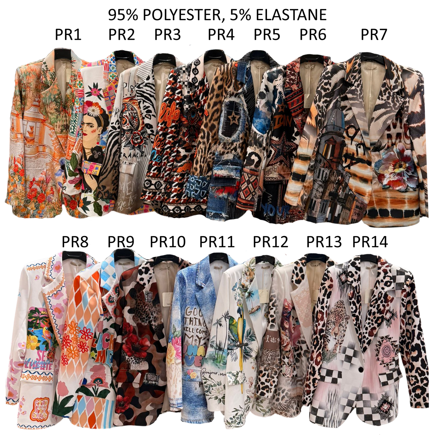 HEAVEN POLY BLEND PRINTED JACKET