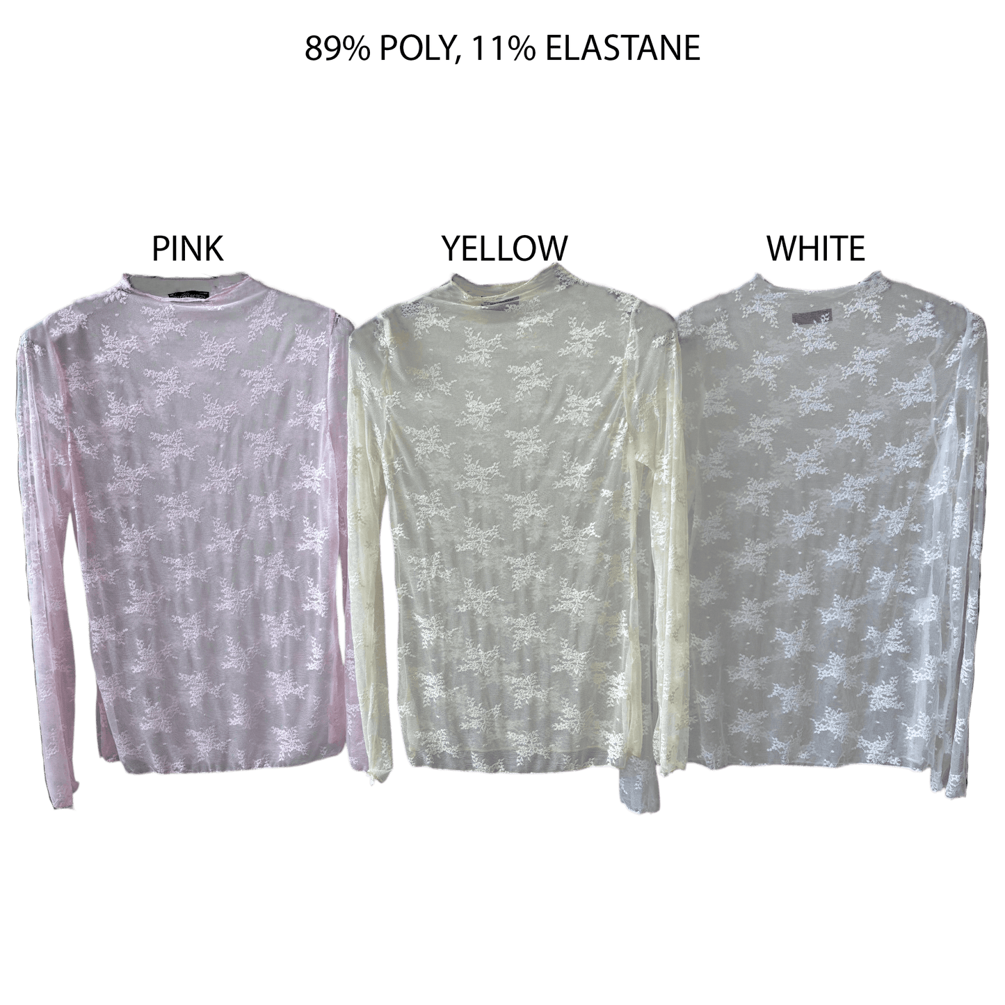 DAPHNE LACE HIGH NECK TOP