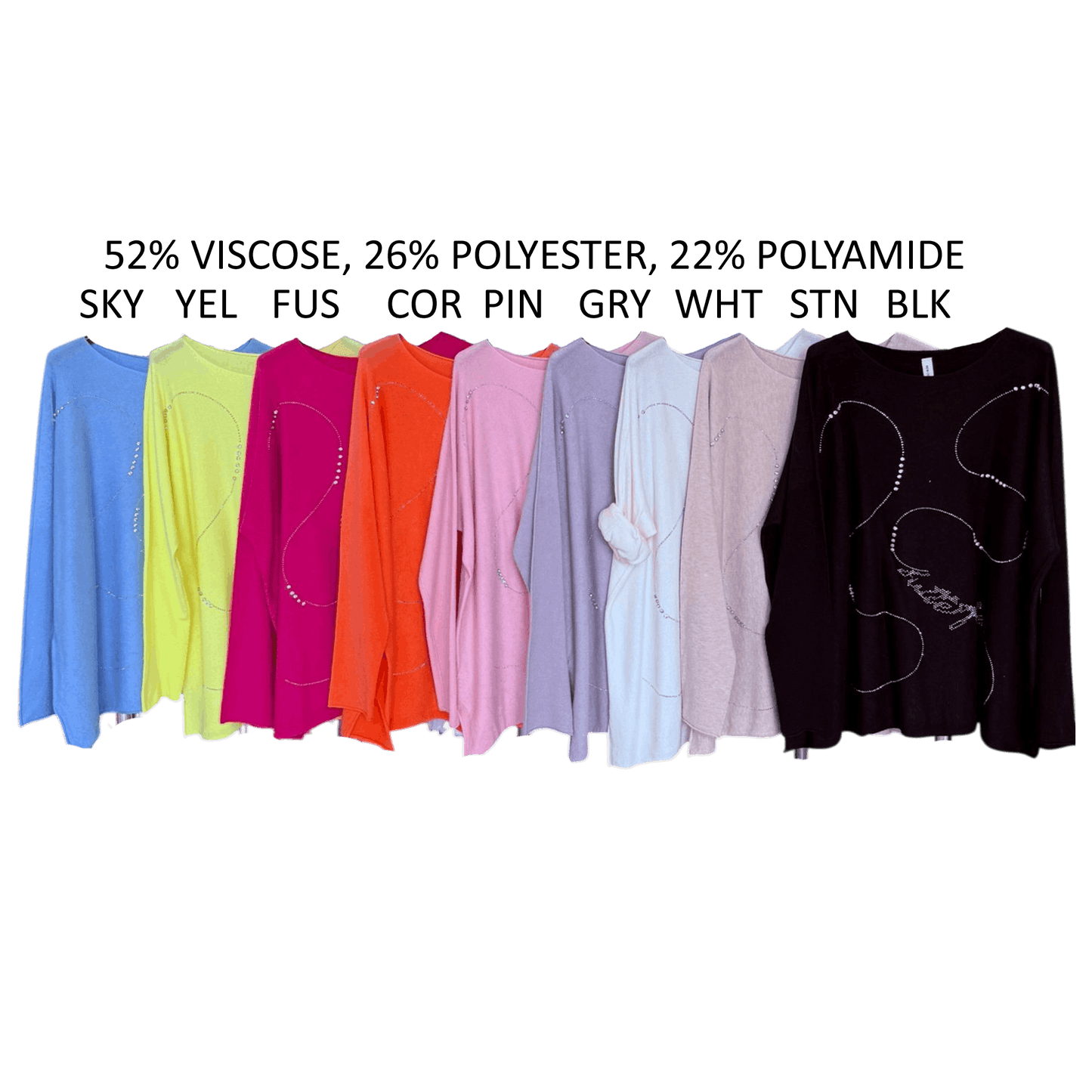 YANA SOFT KNIT DIAMANTE SPARKLE TOP
