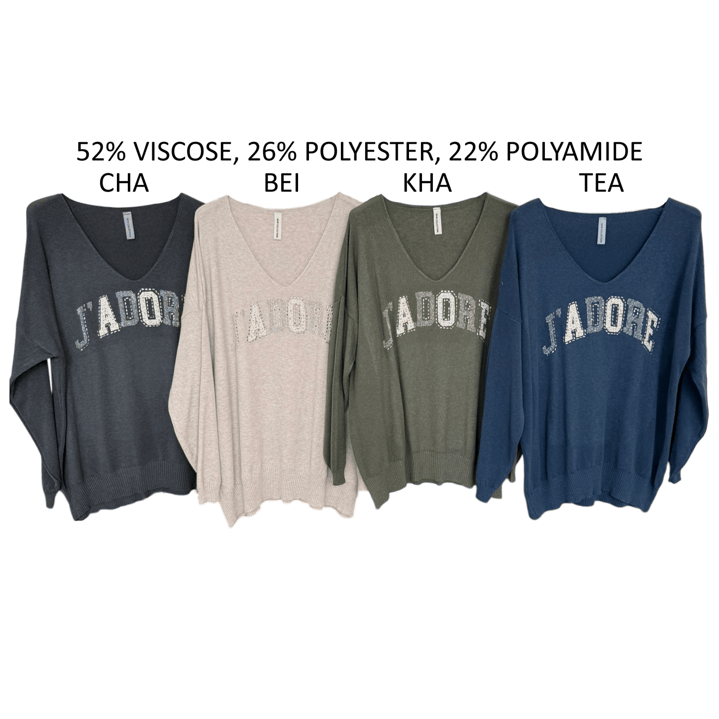 EZRA SOFT KNIT J'ADORE TOP