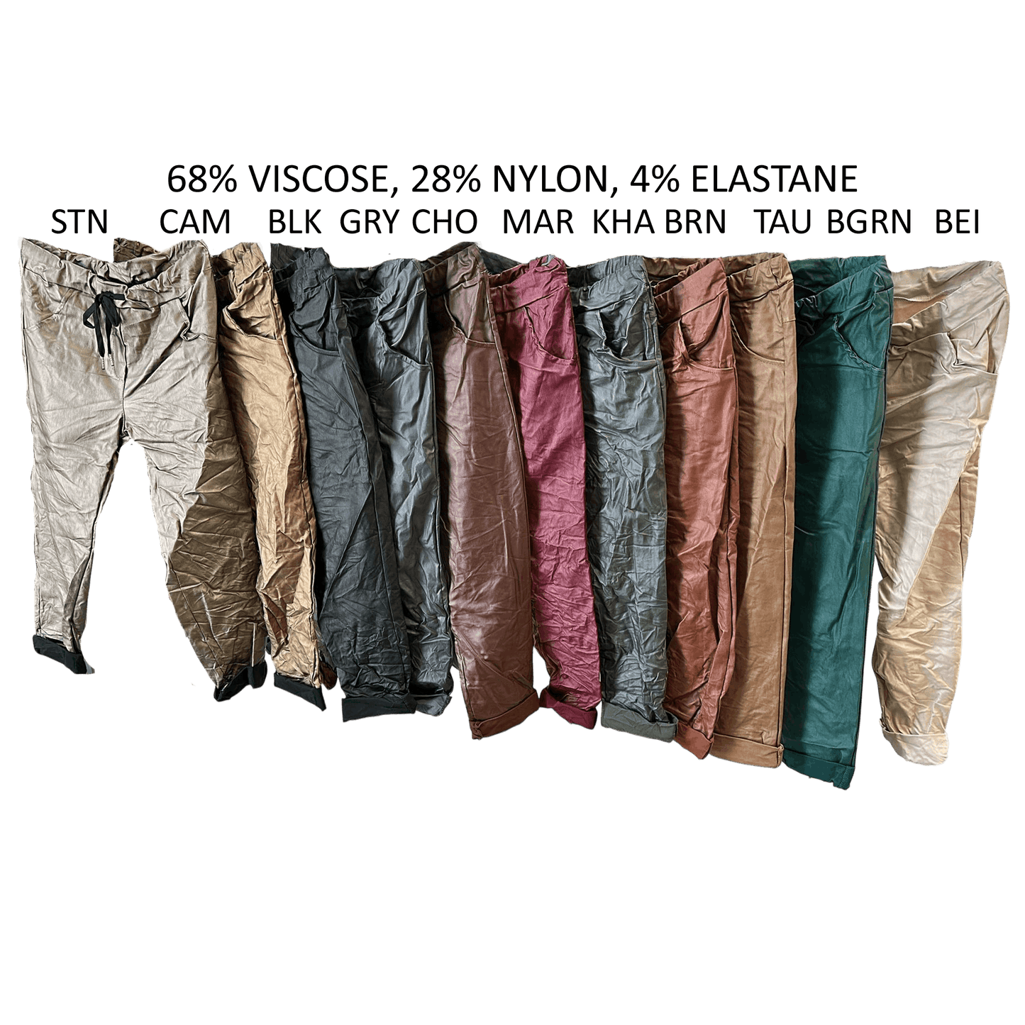 KELSEY LEATHER LOOK PANTS