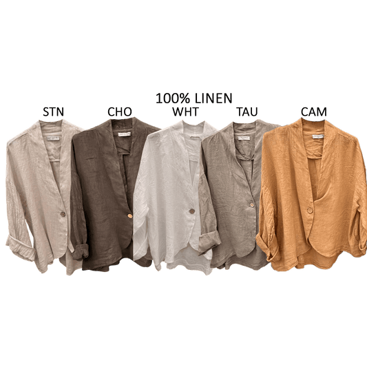 ZILLAH LINEN CLASSIC JACKET