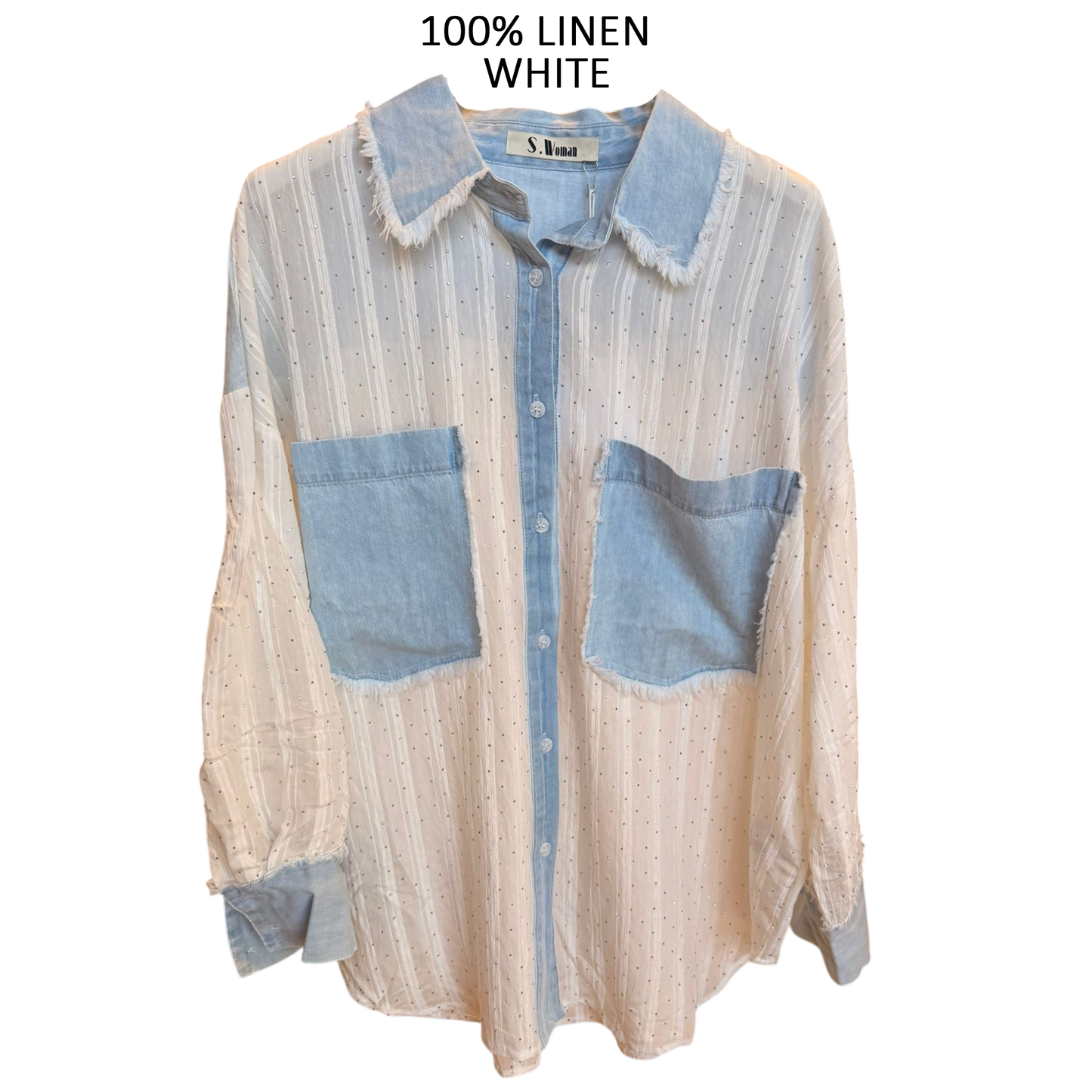 THOMASIN VISCOSE COTTON SHIRT WITH DOUBLE POCKET