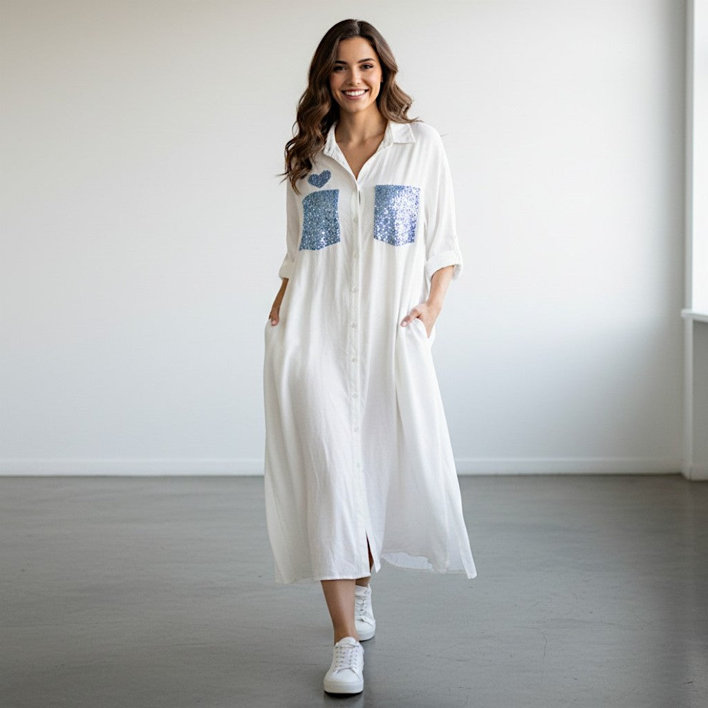 TAMARA VISCOSE COTTON LOVE DRESS