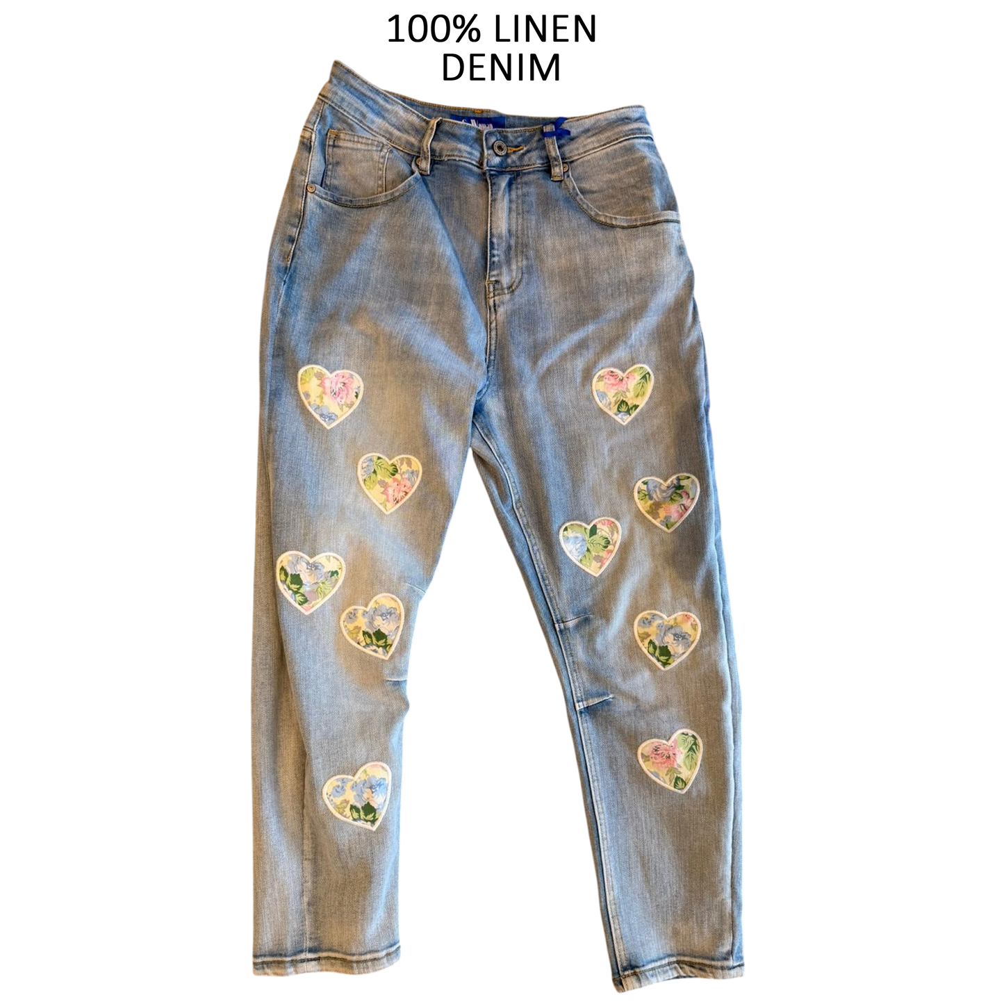 PATIENCE HEART JEANS DENIM