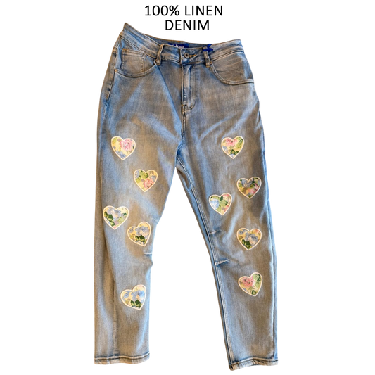 PATIENCE HEART JEANS DENIM