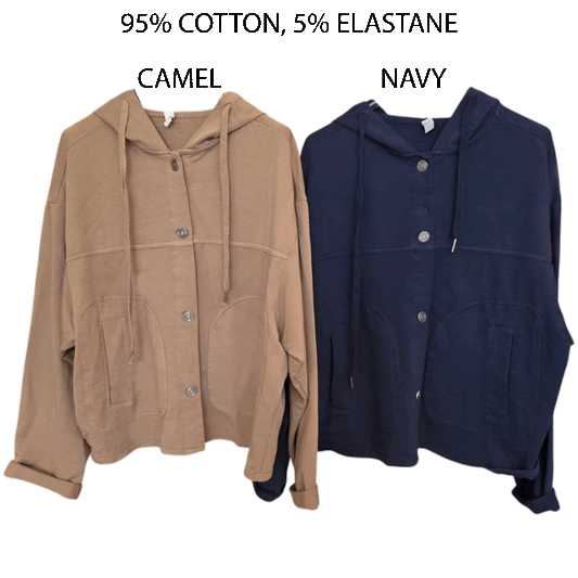 ELIZA HEAVY TRACK SUIT JACKET WITH HOODIE
