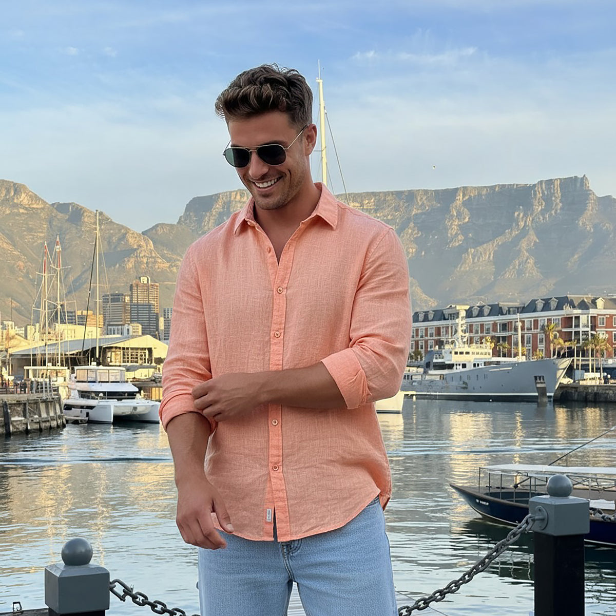 LIAM LINEN MENS SHIRT