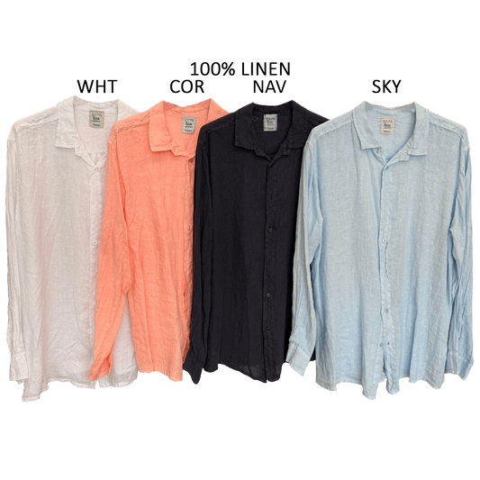 LIAM LINEN MENS SHIRT