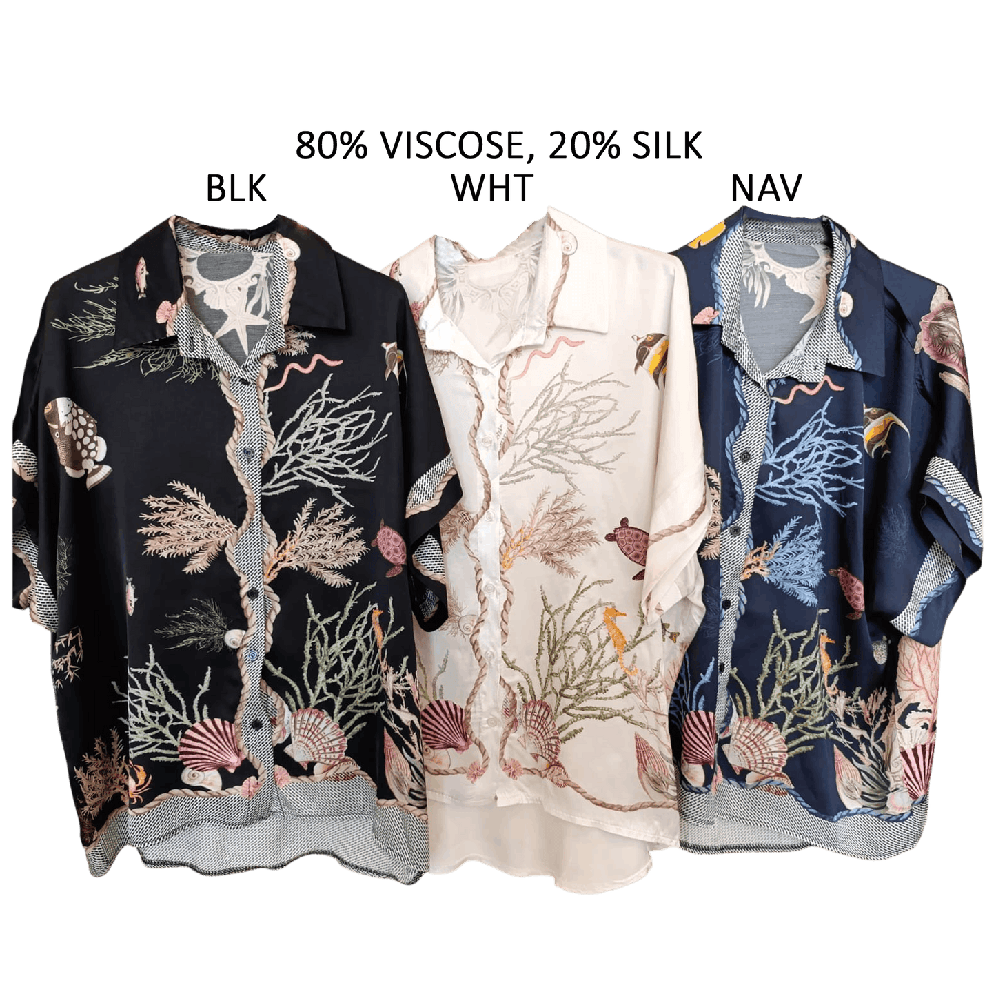 FLORA SILK MIX PRINTED SHIRT