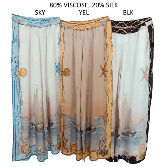 JANE SILK MIX PRINTED PANTS