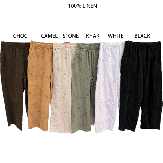 DORA EMB BARREL PANTS