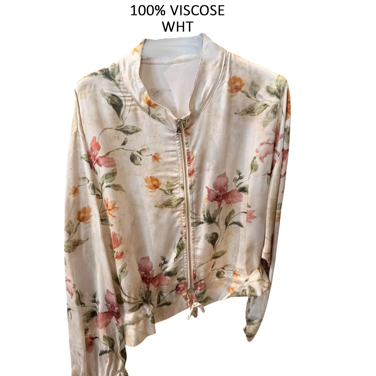 ZARA VISCOSE FLORAL JACKET