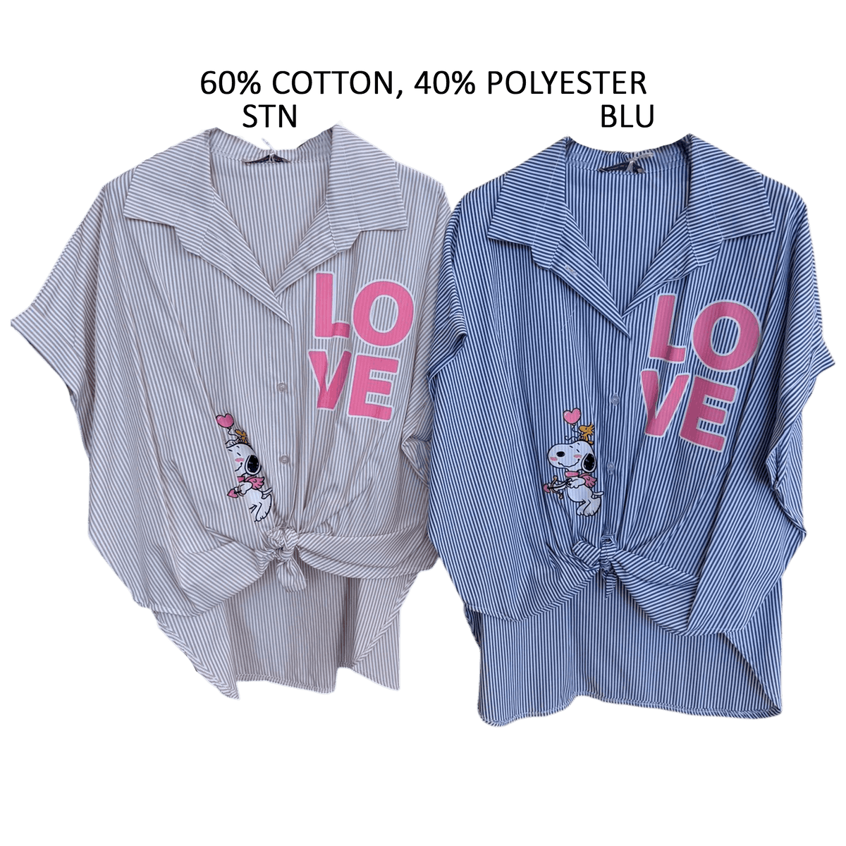 MAGGIE COTTON BLEND LOVE SHIRT
