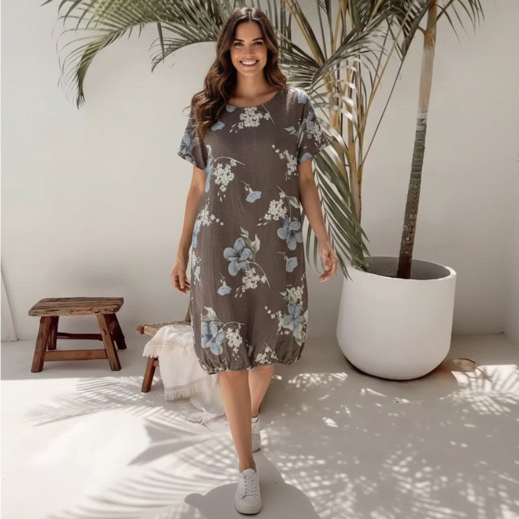 COTTON FLORAL DRESS