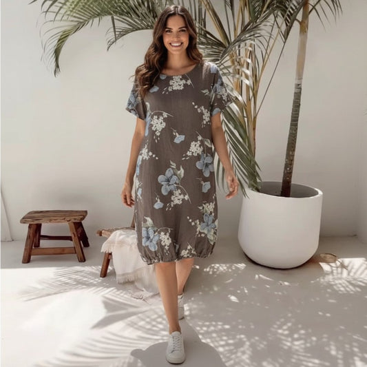 COTTON FLORAL DRESS