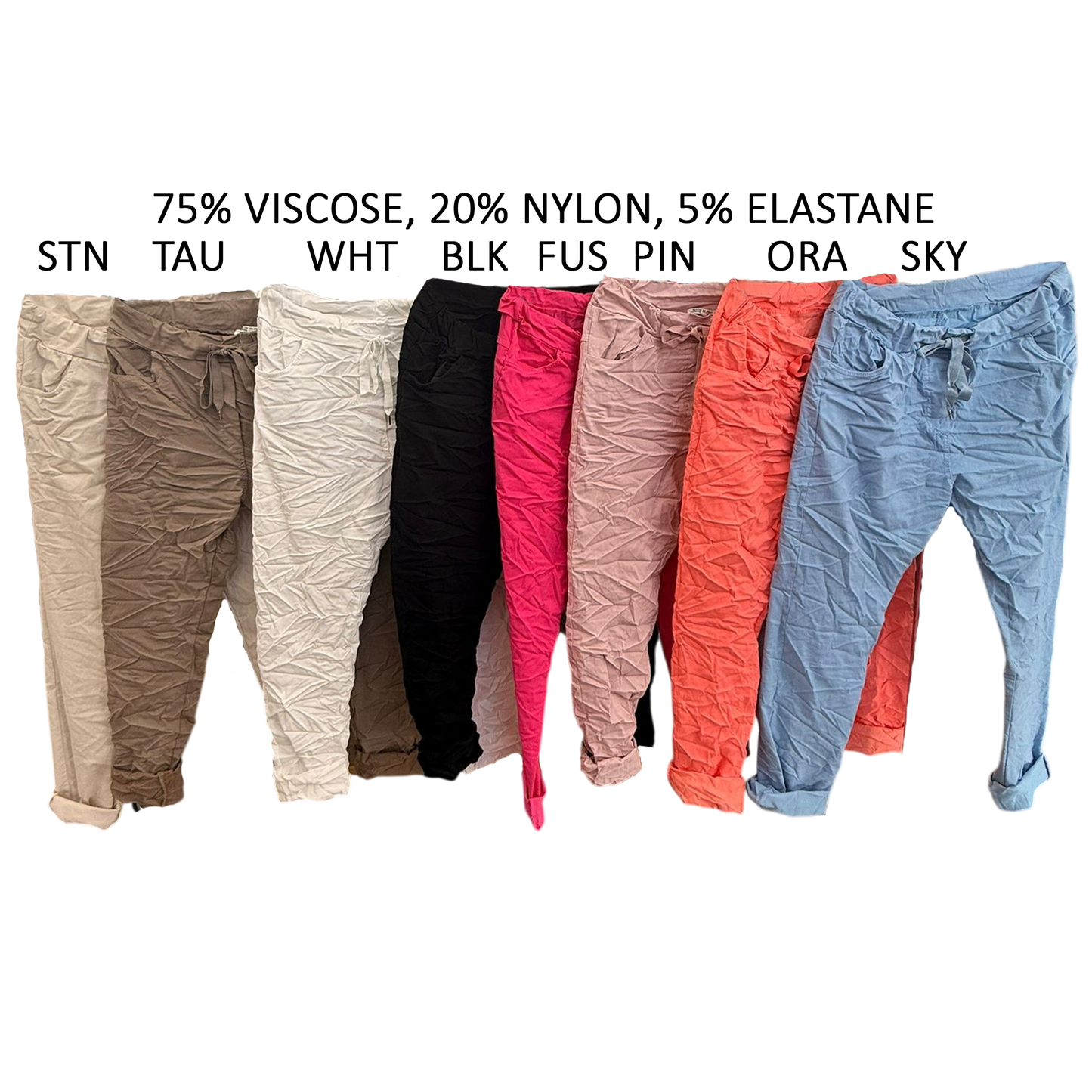 KAELIE COTTON ELASTANE REGULAR PANTS