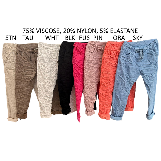 KAELIE COTTON ELASTANE REGULAR PANTS