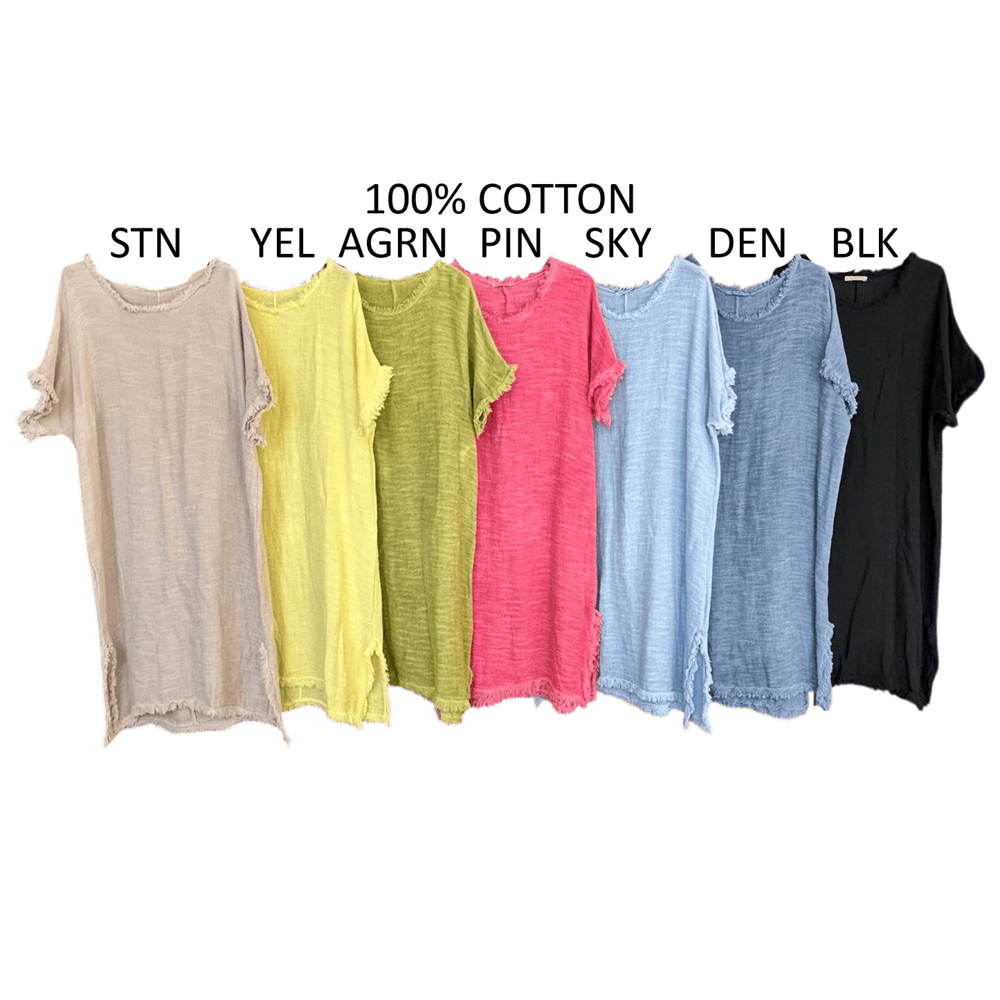 HAZEL COTTON FREY HEM DRESS