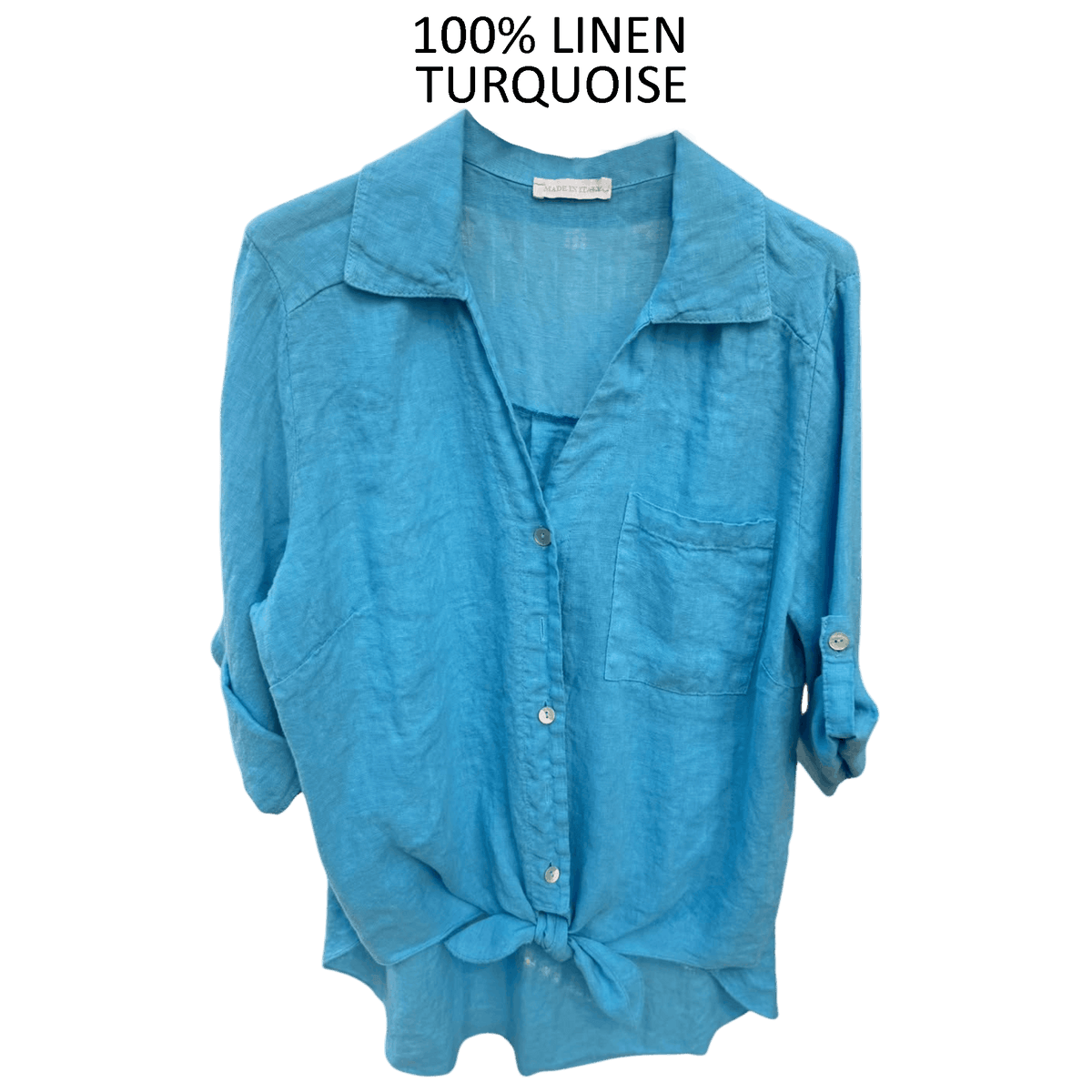 COLETTE LINEN BUTTON UP SHIRT
