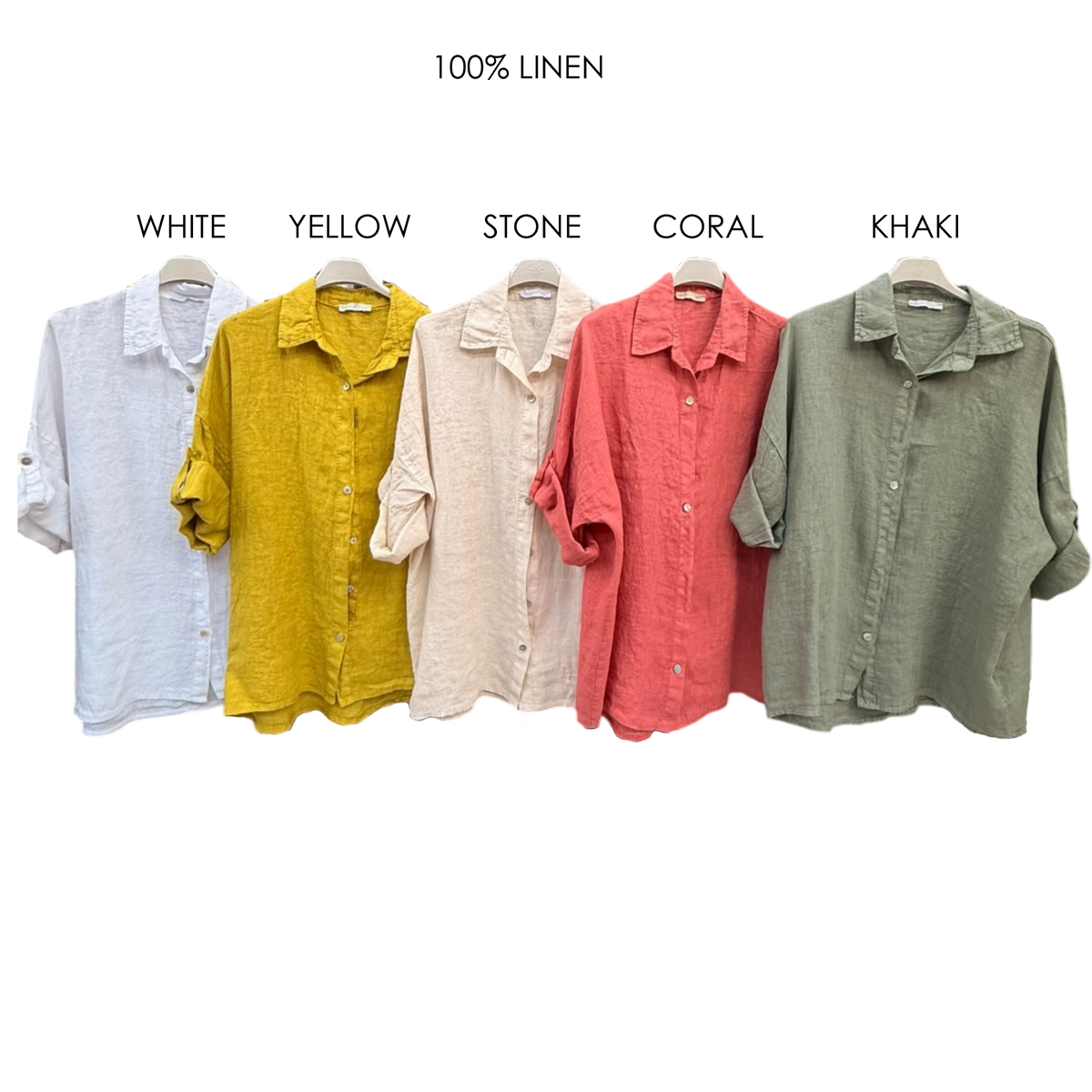 MIRIAM LINEN BUTTON UP SHIRT