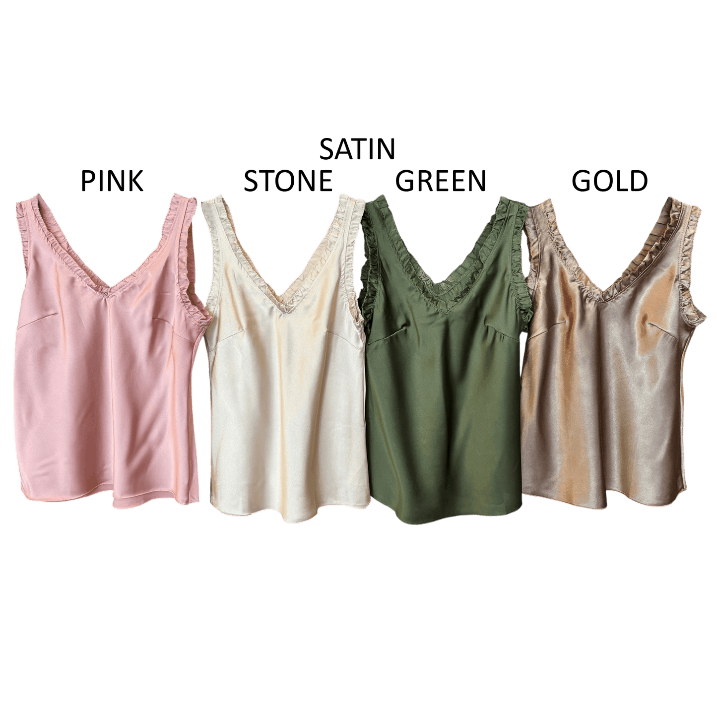 SATIN V-NECK VEST