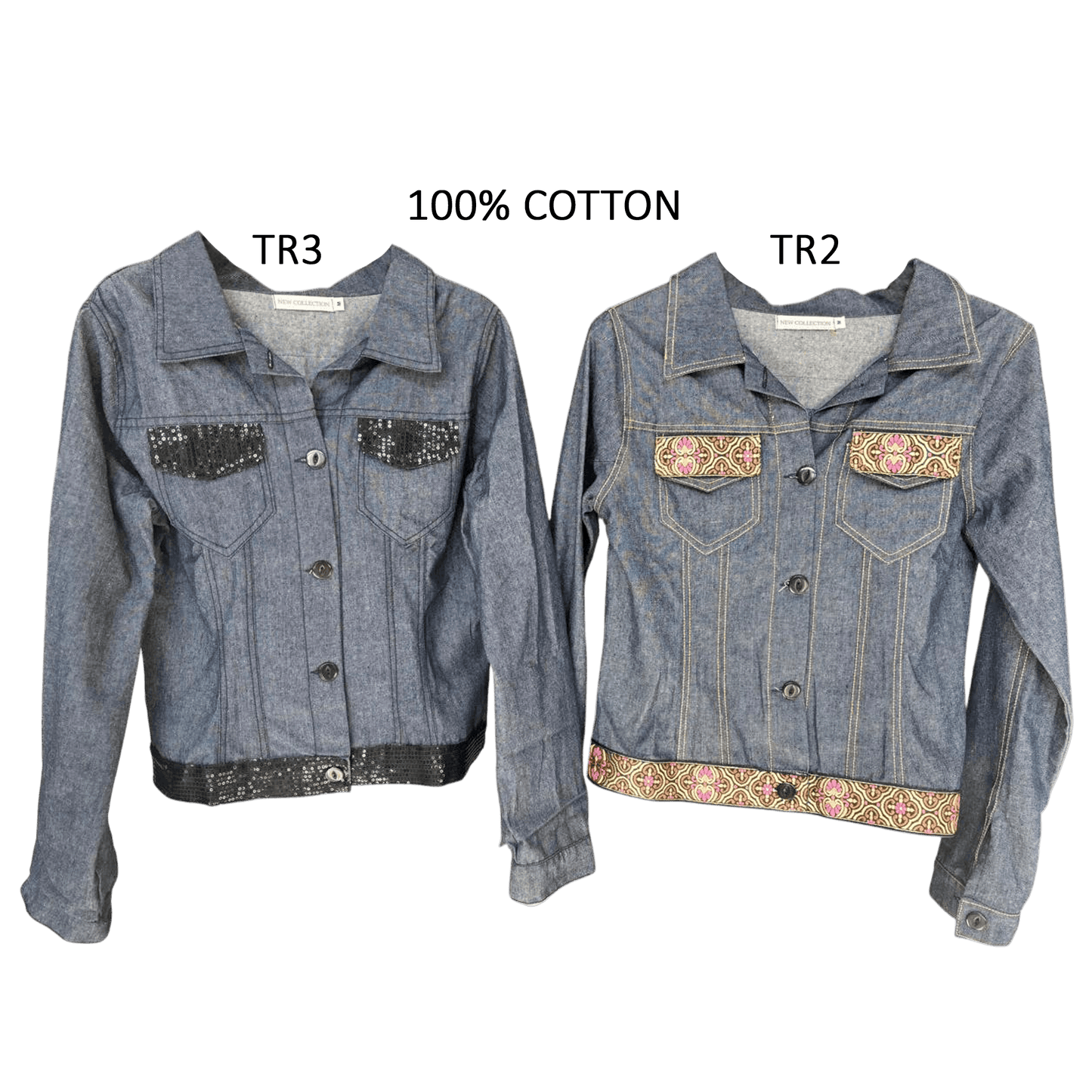 LIGHTWEIGHT SUMMER DENIM TRIM JACKET