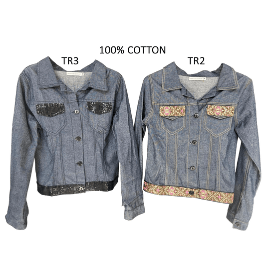 LIGHTWEIGHT SUMMER DENIM TRIM JACKET